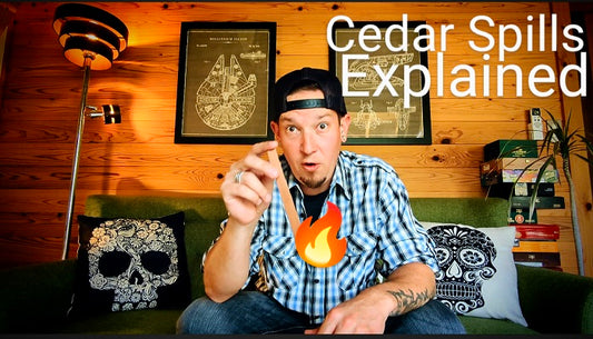 How to Light a Cigar With a Strip of Cedar