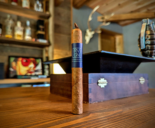 German Engineered Cigars "RVGN #21" Review: Light Hybrid Wrappers, Flag Caps & Scoops of Spice