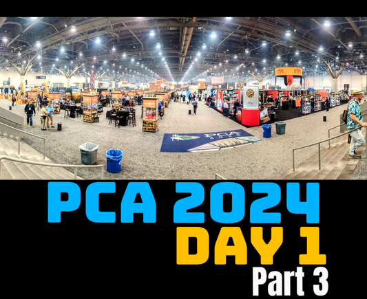 PCA 2024 Day 1 | Part 3 Coverage: New Case Elegance Humidors, Pink Flamingos & Mike Tyson!