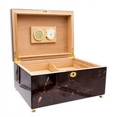 El Septimo Red Marble Humidor - Trilogy Collection