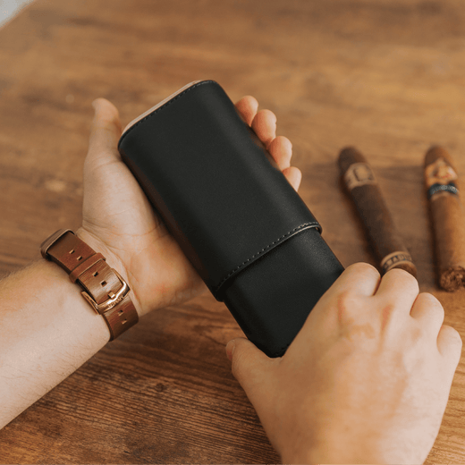 Premium 3 Cigar Travel Case