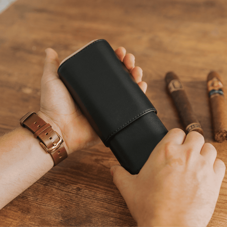 Premium 3 Cigar Travel Case