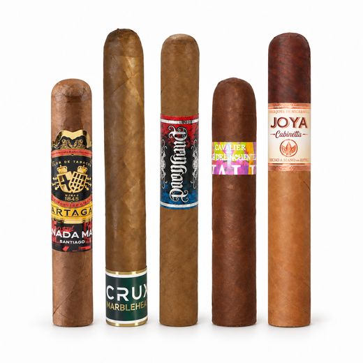 Backyard BBQ Five Pack featuring five premium cigars