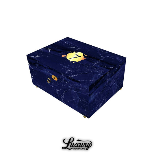 El Septimo Red Marble Humidor - Trilogy Collection