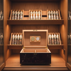 El Septimo Red Marble Humidor - Trilogy Collection