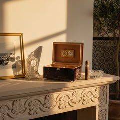 El Septimo Red Marble Humidor - Trilogy Collection