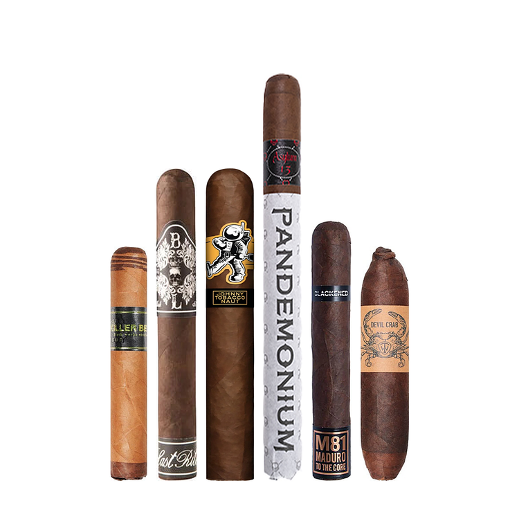 2026 Halloween Cigar Bundle with a visually balanced Pandemonium cigar