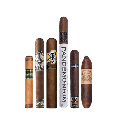 2026 Halloween Cigar Bundle with a visually balanced Pandemonium cigar