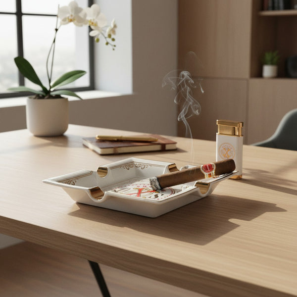 Opus X Society White Series Ashtray